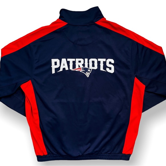 X-Large NFL Navy New England Patriots Zip-up Sweater - Picture 1 of 4